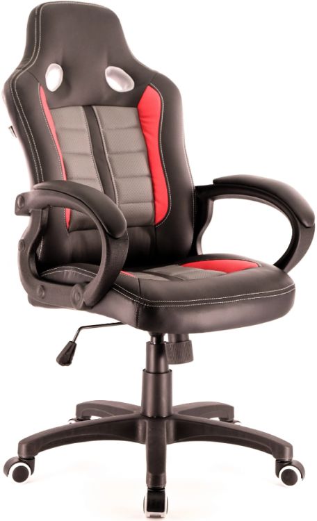 Кресло игровое Everprof EP-321 Forsage экокожа черно/красно/серый геймерское кресло everprof wing экокожа белый