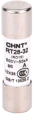 Плавкая вставка CHINT 520252 цилиндрическая RT28-32 6А 10х38