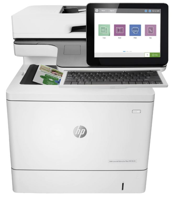 

МФУ лазерное цветное HP Color LaserJet Enterprise MFP M578C 7ZU87A (A4, 38стр/мин, HDD 320Gb, 2лотка 100+550, ADF100, Duplex, Stapler, USB/GigEth, rep, Color LaserJet Enterprise MFP M578C