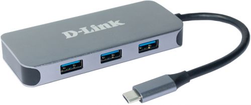 Док-станция D-link DUB-2335 с разъемом USB Type-C, 3*USB 3.0, USB Type-C/PD 3.0, HDMI, Gigabit Ethernet