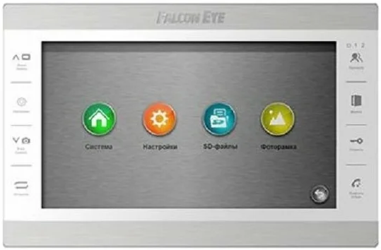 Видеодомофон Falcon Eye Atlas Plus HD (White) MHD c поддержкой 1080P: дисплей 10" TFT; сенсорные кнопки