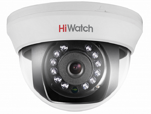 цена Видеокамера HiWatch DS-T101 (2.8 mm) 1 Мп, 1/4 CMOS матрица; объектив 2.8мм; угол обзора 82°; механический ИК-фильтр