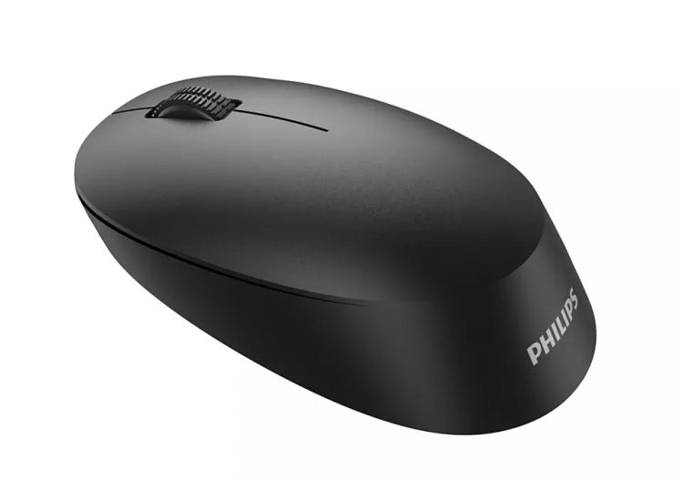 Мышь Wireless Philips SPK7307 2,4 GHz, 3 кнопки 1600dpi, бесшумная, чёрный