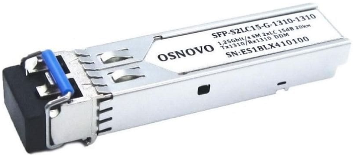 

Модуль SFP OSNOVO SFP-S2LC15-G-1310-1310-I промышленный, двухволоконный, одномодовый Single Mode 9/125 мкм, до 1.25 Гбит/c, тип разъема duplex LC, Tx1, SFP-S2LC15-G-1310-1310-I