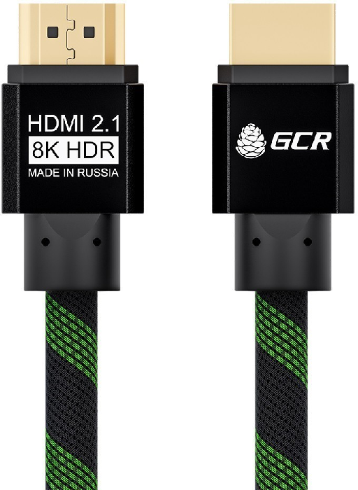 

Кабель интерфейсный HDMI-HDMI GCR GCR-51833 2.1, 8K 60Hz, 4K 144Hz, 1.0m , динамический HDR 4:4:4, Ultra HD, 48.0 Гбит/с, тройное экранирование, ферри, GCR-51833