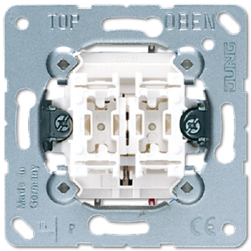 

Выключатель Jung 539VU (механизм) жалюзийный кнопочный с блокировкой, 539VU