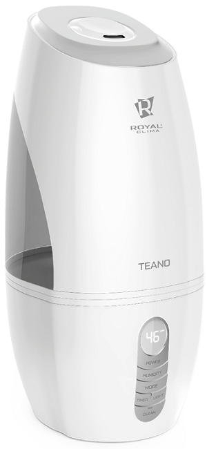 Увлажнитель ультразвуковой Royal Clima Teano RUH-T300/5.7E-WT белый, 360 мл/ч, объем бака 5,7л