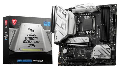 Материнская плата mATX MSI MAG B760M MORTAR WIFI (LGA1700, B760, 4*DDR5 (7000), 4*SATA 6G RAID, 2*M - фото 1