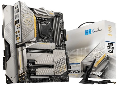 Материнская плата ATX MSI MEG Z590 ACE GOLD EDITION (LGA1200, Z590, 4*DDR4(5600), 6*SATA 6G RAID, 4*