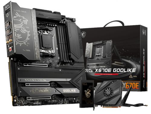 Материнская плата EATX MSI MEG X670E GODLIKE (AM5, AMD X670, 4*DDR5(6666), 8*SATA 6G RAID, 4*M.2, 3*