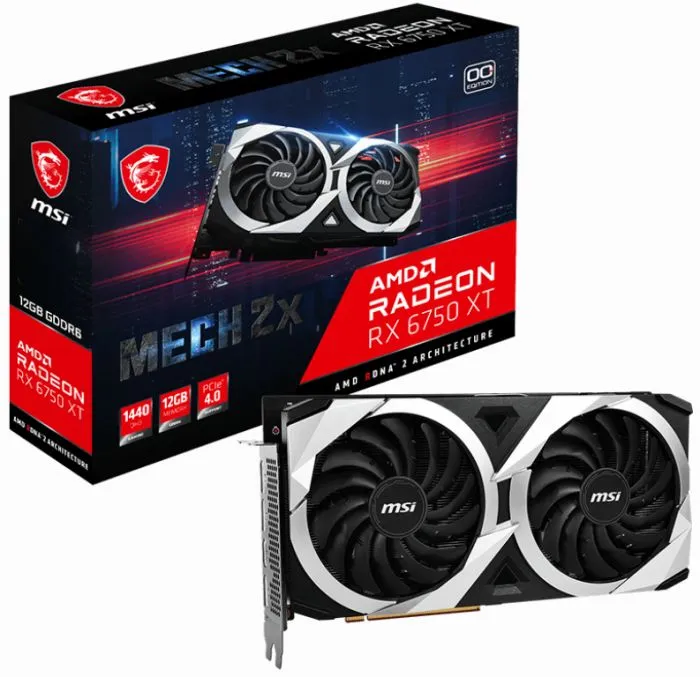 фото MSI Radeon RX 6750 XT (Radeon RX 6750 XT MECH 2X 12G OC