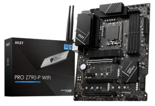 Материнская плата ATX MSI PRO Z790-P WIFI (LGA1700, Z790, 4*DDR5 (7000), 6*SATA 6G RAID, 4*M.2, 4*PC