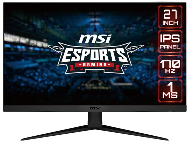 

Монитор 27" MSI G2712 9S6-3CB51T-076 1920x1080, 16:9, IPS, 170Hz, 1ms, 1100:1, 250 cd/㎡, 178°/178°, DP, 2*HDMI, black, G2712